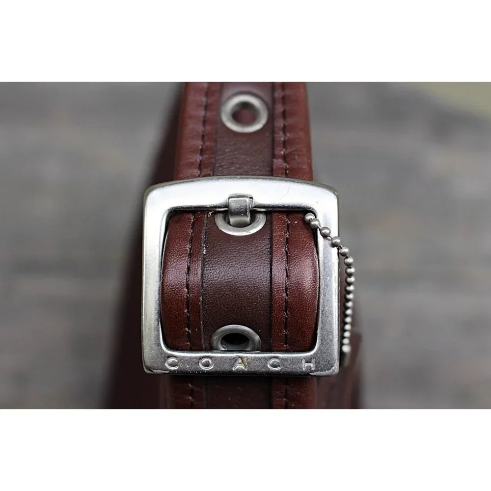 Coach Vintage - Ergo Neo Pocket Zip in Mahogany + Nickel Hardware, Mexico 1998